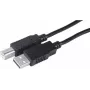 Exertis Connect USB 2.0 kabelis A uz B vīrišķais 3m melns 532450