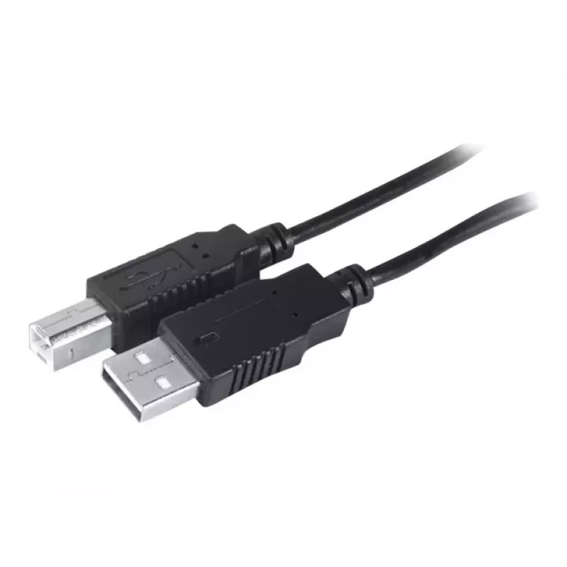 Exertis Connect USB 2.0 kabelis A uz B vīrišķais 3m melns 532450