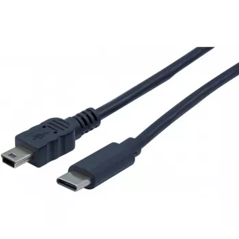 EXERTIS CONNECT USB-C uz Mini-USB Type B kabelis, 2,0 m, melns 532451