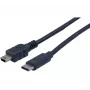 EXERTIS CONNECT USB-C uz Mini-USB Type B kabelis, 2,0 m, melns 532451
