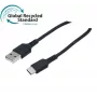 Exertis Connect USB 2.0 kabelis, 60W, USB-A uz USB-C, melns, 1,0 m (532555)