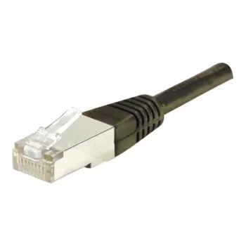 EXERTIS CONNECT Cat6 F/UTP tīkla kabelis, 3 m, melns, ar slaidu aizsarguzmavu 234250