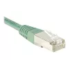 EXERTIS CONNECT Cat.6 F/UTP tīkla kabelis, 7m, zaļš, Slim Snagless 244570