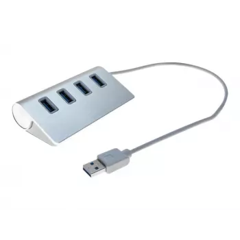 Exertis Connect 4 portu USB 3.0 centrmezgls - galda - melns 021312