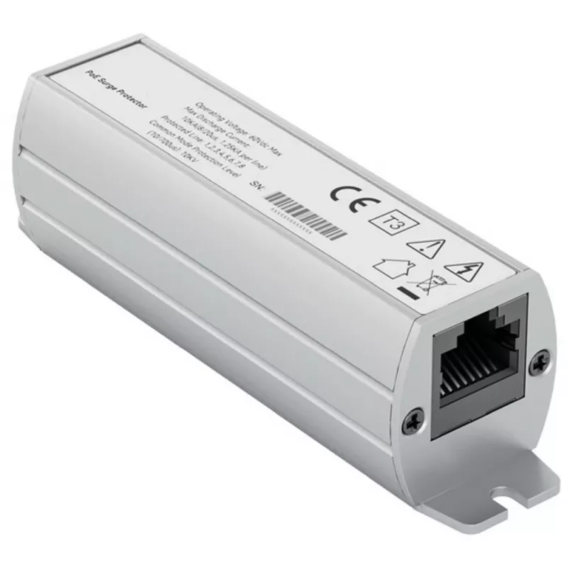 Exertis Connect Cat.6A RJ45 pārsprieguma aizsargs, iekštelpu, metāla korpuss, 10Gbps, PoE+ 253187