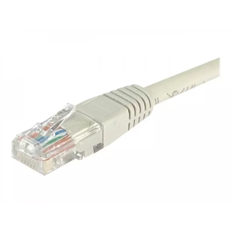 EXERTIS CONNECT Cat6 U/UTP komutācijas kabelis, 2 m, pelēks, Snagless RJ45 EXC848200