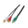 Exertis Connect 108791 audio kabelis 3 m 3,5 mm uz 2 x RCA tēviņš, melns