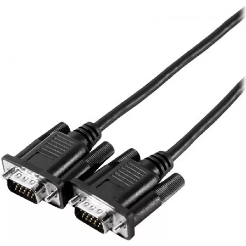 EXERTIS CONNECT SVGA monitora kabelis Eco, 15-pin HD D-Sub tēviņš-tēviņš, 2,0 m, melns 117700