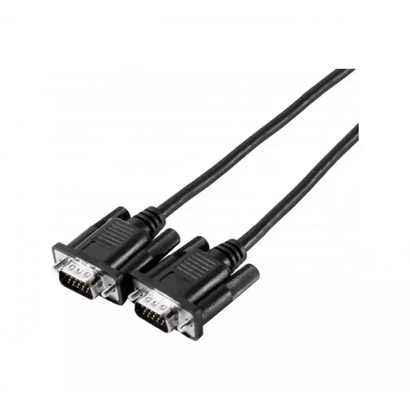 EXERTIS CONNECT SVGA monitora kabelis Eco, 15-pin HD D-Sub tēviņš-tēviņš, 2,0 m, melns 117700