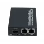 EXERTIS CONNECT mediju pārveidotājs ar 30 W PoE+ inžektoru, 2x 10/100/1000 Mbps RJ45, 1x 100/1000 Mbps SFP slots 311793