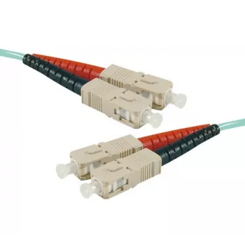 EXERTIS CONNECT OM3 SC Duplex UPC optiskais komutācijas kabelis, 50/125 µm, akvas krāsas, 20 m, High Density 392758