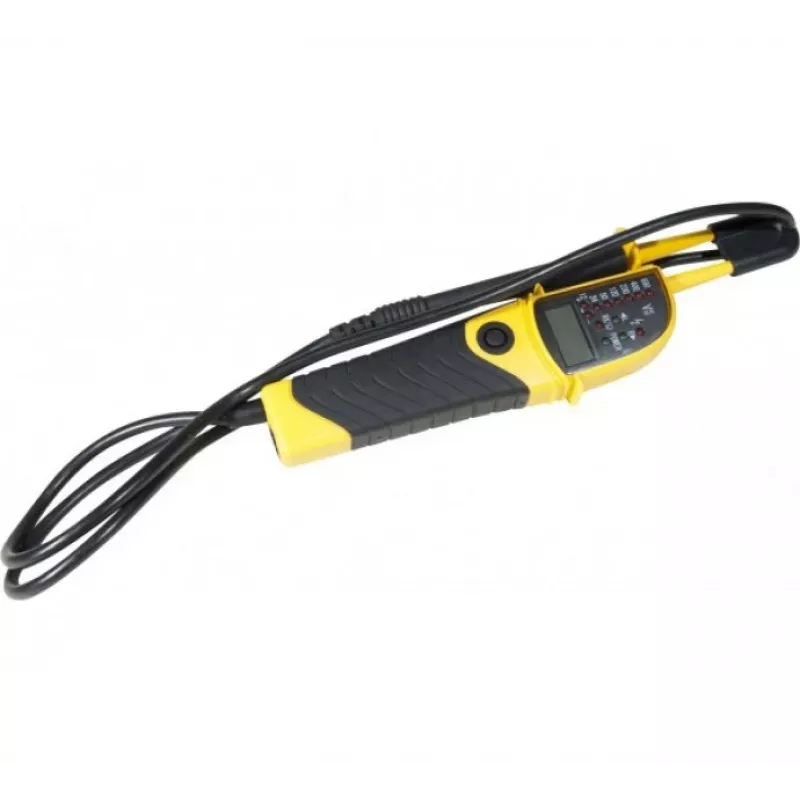 EXERTIS CONNECT sprieguma testeris ar LCD displeju un augstsprieguma indikāciju, 12-600V AC/DC 045076
