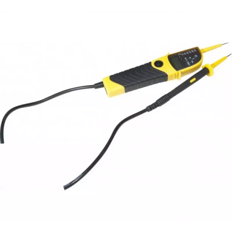 EXERTIS CONNECT sprieguma testeris ar LCD displeju un augstsprieguma indikāciju, 12-600V AC/DC 045076