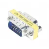 TECLINE Mini dzimuma mainītājs, 15 kontaktu HD D-Sub vīrišķais uz vīrišķo VGA (50408)