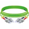 EXERTIS CONNECT OM5 SC Duplex uz SC Duplex šķiedras komutācijas kabelis, 50/125 µm, LSZH, laima zaļš, 3 m 392903