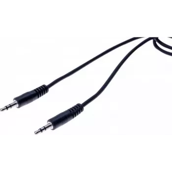 EXERTIS CONNECT 3,5 mm stereo audio kabelis, tēviņš-tēviņš, 1,5 m, melns, 108569
