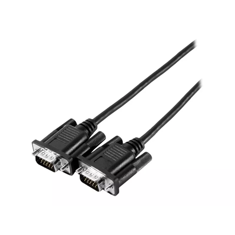 EXERTIS CONNECT SVGA monitora kabelis Eco, 15-pin HD D-Sub tēviņš uz tēviņu, 10,0 m, melns 117740