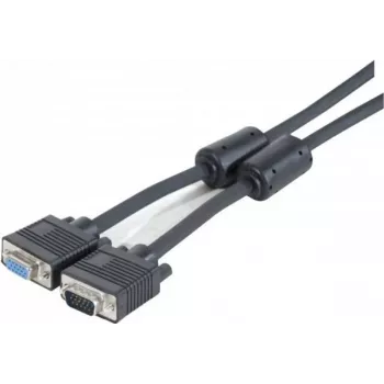EXERTIS CONNECT SVGA monitora kabelis, 15-pin HD D-Sub tēviņš/ mātīte, 10,0 m, melns 119840