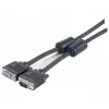 EXERTIS CONNECT SVGA monitora kabelis, 15-pin HD D-Sub tēviņš/ mātīte, 10,0 m, melns 119840