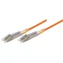 TECLINE OM1 šķiedras komutācijas kabelis LC Duplex uz LC Duplex, 62,5/125 µm, oranžs, 30 m 86330