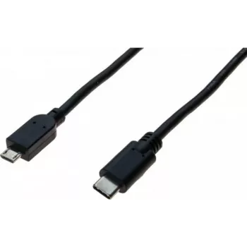 Exertis Connect USB-C uz Micro-USB Type B kabelis, USB 2.0, 1 m, melns 532481
