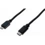Exertis Connect USB-C uz Micro-USB Type B kabelis, USB 2.0, 1 m, melns 532481