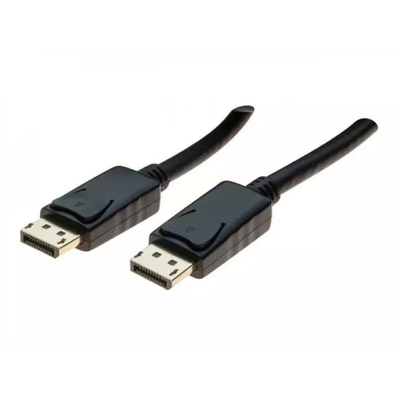 EXERTIS CONNECT DisplayPort 1.1 kabelis, DisplayPort tēviņš uz tēviņu, 10 m, melns EXC128057