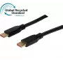 Exertis Connect DisplayPort 2.1 kabelis UHBR13.5 GRS vīrišķais uz vīrišķo 3m melns 127243