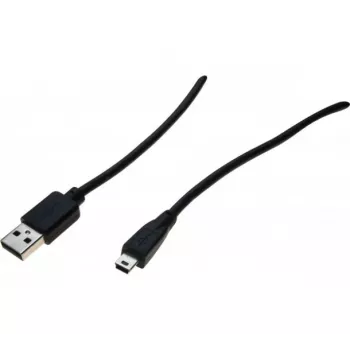 Exertis Connect USB 2.0 kabelis, USB-A vīrišķais uz Mini-USB Type B vīrišķo, 5,0 m, melns 532418