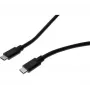 EXERTIS CONNECT USB 3.2 Gen 2x2 kabelis 20 Gbps / 240W USB-C uz USB-C, melns, 1,5 m (532650)