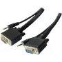 EXERTIS CONNECT S-VGA monitora kabelis ar audio, 15-pin HD D-Sub tēviņš-tēviņš, 5,0 m, melns 137221