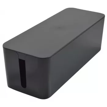 Exertis Connect liela kabeļu pārvaldības kaste pagarinātājiem, melna, 400 x 160 x 135 mm 573424