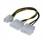 EXERTIS CONNECT Molex uz PCI-E barošanas adaptera kabelis, 25 cm 146691