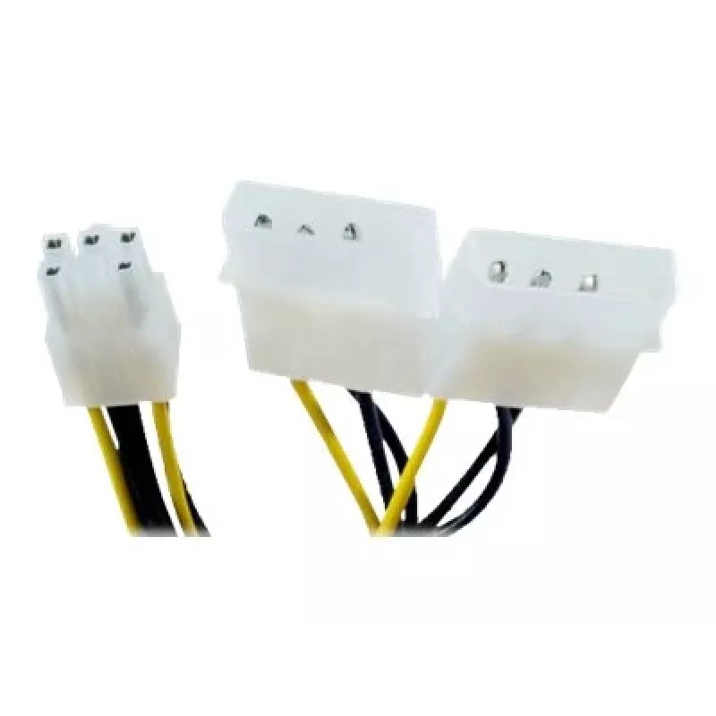 EXERTIS CONNECT Molex uz PCI-E barošanas adaptera kabelis, 25 cm 146691