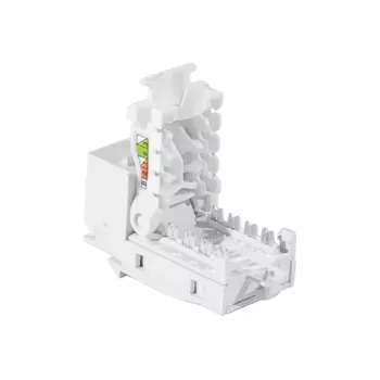 TECLINE RJ45 Keystone ligzda, Cat.6 UTP, bez instrumentiem, balta 272883