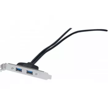 Exertis Connect USB 2.0 pagarinājuma kabelis, USB-A vīrišķais uz USB-A sievišķo, 0,25 m, melns 146697