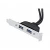 Exertis Connect USB 2.0 pagarinājuma kabelis, USB-A vīrišķais uz USB-A sievišķo, 0,25 m, melns 146697