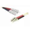 Exertis Connect LC/UPC uz ST/UPC daudzmodu šķiedras komutācijas kabelis, OM2 50/125µm, LSZH, oranžs, 3m 392673