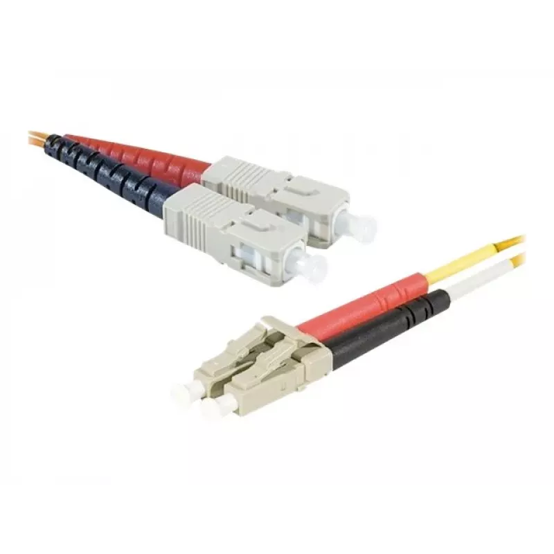 Exertis Connect LC/UPC uz ST/UPC daudzmodu šķiedras komutācijas kabelis, OM2 50/125µm, LSZH, oranžs, 3m 392673