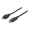 EXERTIS CONNECT USB 2.0 kabelis, USB Type-C uz Micro-B, melns, 1,0 m 150301