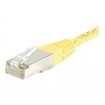 EXERTIS CONNECT Cat.6 F/UTP tīkla kabelis, dzeltens, 10 m, ar slaidu lieces aizsardzību 245560