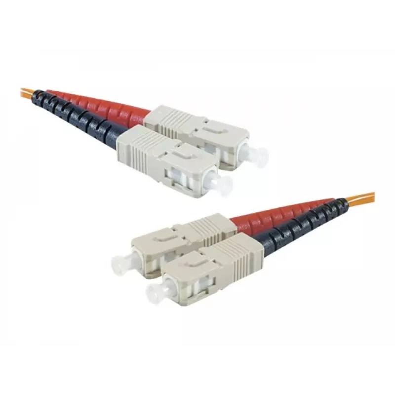 Exertis Connect SC/UPC uz SC/UPC OM2 daudzmodu optiskais komutācijas kabelis, 3m, oranžs 392693