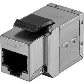 EXERTIS CONNECT Cat.6 Keystone savienotājs RJ45 female uz RJ45 female, balts (272240)