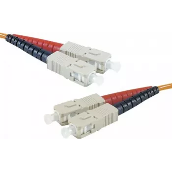 EXERTIS CONNECT OM2 SC Duplex šķiedras komutācijas kabelis, 50/125 µm, LSZH, oranžs, 5 m 392694