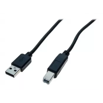 EXERTIS CONNECT USB 2.0 High Speed kabelis, USB Type-A male uz USB Type-B male, melns, 5,0 m (352451)
