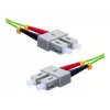 EXERTIS CONNECT OM5 SC Duplex uz SC Duplex optiskais komutācijas kabelis, 50/125 µm, UPC, laima zaļš, 2 m 392902