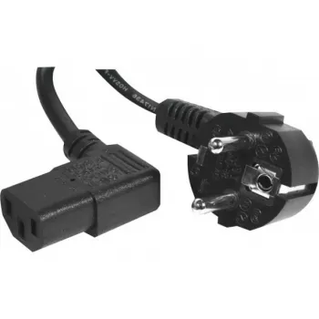 EXERTIS CONNECT barošanas kabelis, Schuko kontaktdakša uz leņķa IEC C13 ligzdu, melns, 3,0 m 808211