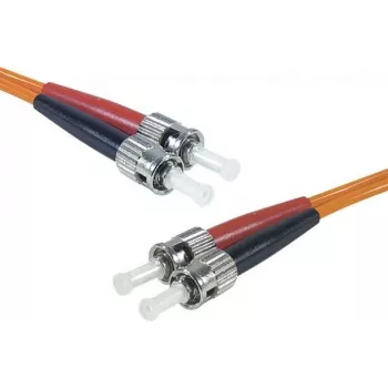 Exertis Connect ST/UPC uz ST/UPC daudzmodu šķiedras savienojuma kabelis, OM2 50/125µm, LSZH, oranžs, 10m 392716