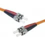 Exertis Connect ST/UPC uz ST/UPC daudzmodu šķiedras savienojuma kabelis, OM2 50/125µm, LSZH, oranžs, 10m 392716