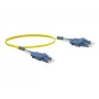Exertis Connect LC/UPC uz LC/UPC vienmoda OS2 dupleksa optiskās šķiedras komutācijas kabelis, 10m, dzeltens, LSZH 392936